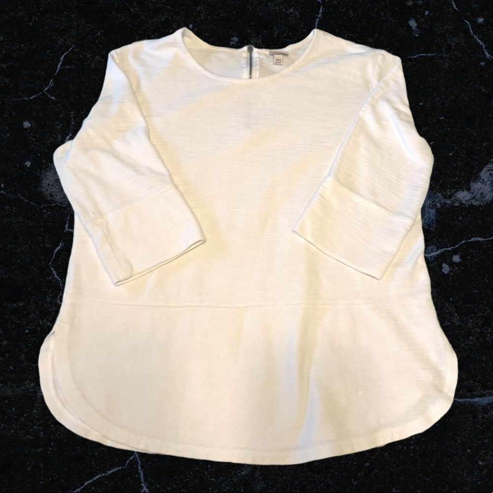 Merona White Textured Blouse